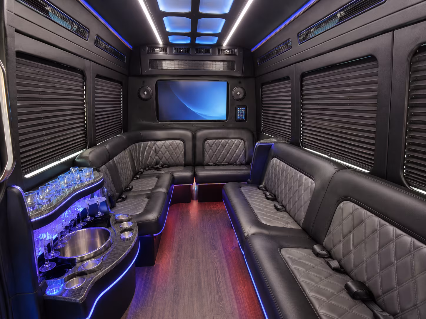 gresham party bus interior
